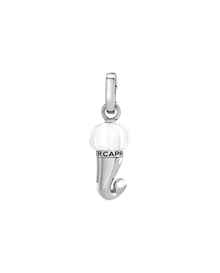 Chantecler Et Voilà Petit Pendentif Corne en Argent et Résine