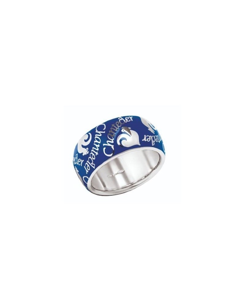 Anello Fascia Chantecler Et Voilà in Argento con Smalto Blu