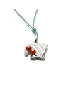 Chantecler Scugnizzi Pendant in Silver with Enamelled Hermit Crab and Diamonds