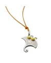 Ciondolo Chantecler Scugnizzi in Argento con Manta Smaltata e Diamanti
