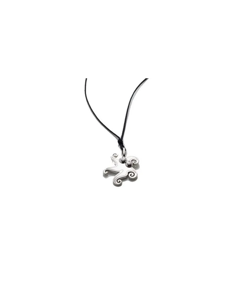 Chantecler Scugnizzi Pendant in Silver with Starfish and Diamonds