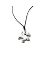 Chantecler Scugnizzi Pendant in Silver with Starfish and Diamonds
