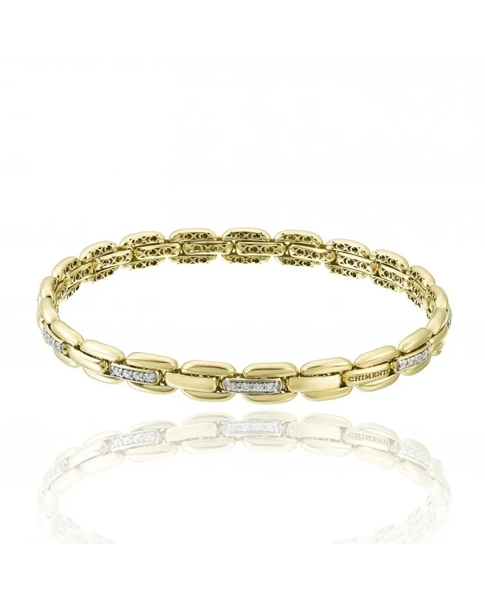 Chimento X-Tend Elastic Bracelet in Yellow Gold with Diamonds
