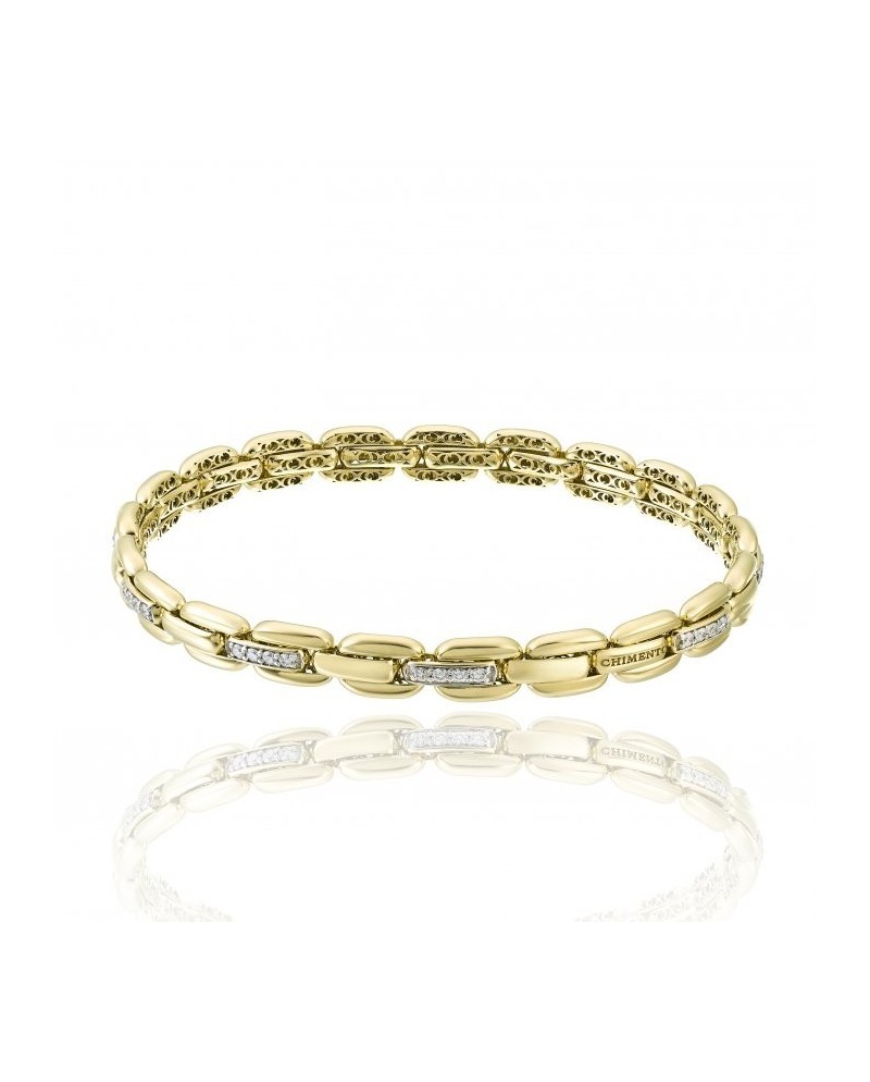 Bracelet élastique Chimento X-Tend en or jaune avec diamants