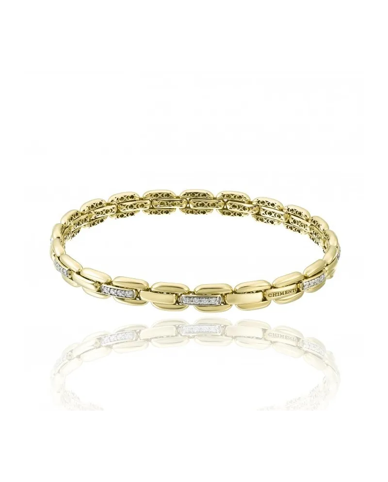 Chimento X-Tend Elastic Bracelet in Yellow Gold with Diamonds