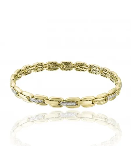 Bracciale Elastico Chimento X-Tend in Oro Giallo con Diamanti