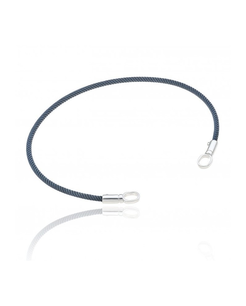 Bracelet Chimento Typhoon en Or Blanc et Acier