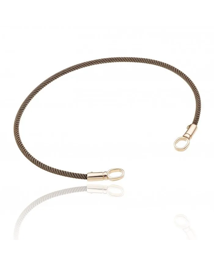 Bracelet Chimento Typhoon en Or Rose et Acier