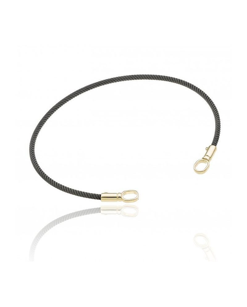 Bracelet Chimento Typhoon en or jaune et acier