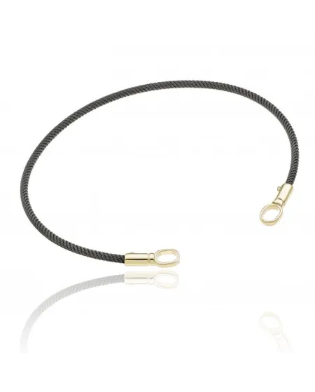 Bracelet Chimento Typhoon en or jaune et acier