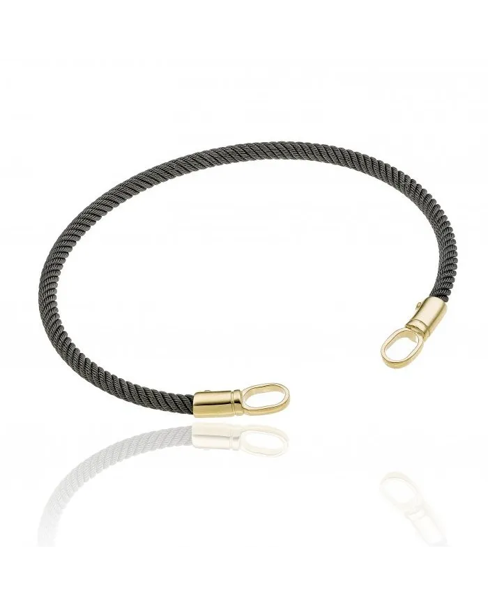 Bracciale Chimento Typhoon in Oro Giallo e Acciaio