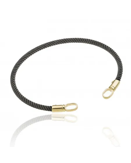Bracelet Chimento Typhoon en or jaune et acier