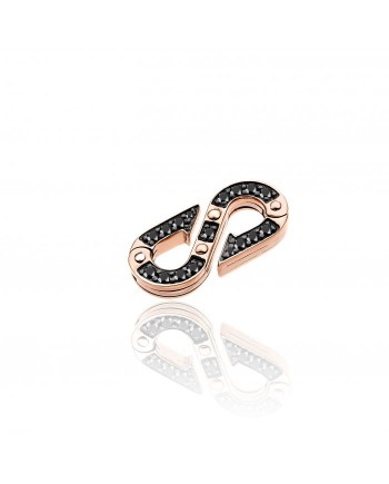 Chimento Typhoon Small Link in Rose Gold with Black Diamonds