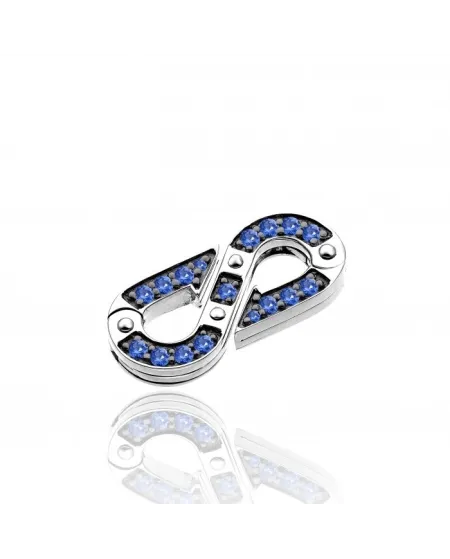Chimento Typhoon Medium Link en or blanc avec saphirs