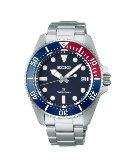 Seiko Prospex Solar Diver 200M Blue Dial Stainless Steel Strap Watch