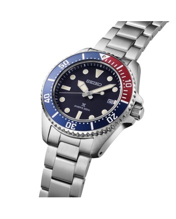 Orologio Seiko Prospex Solar Diver 200M Quadrante Blu Cinturino in Acciaio