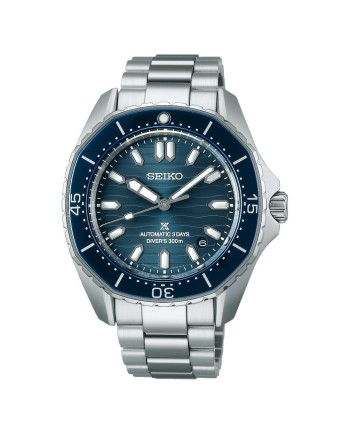 Montre Seiko Prospex Diver's 300M avec cadran bleu et bracelet en acier