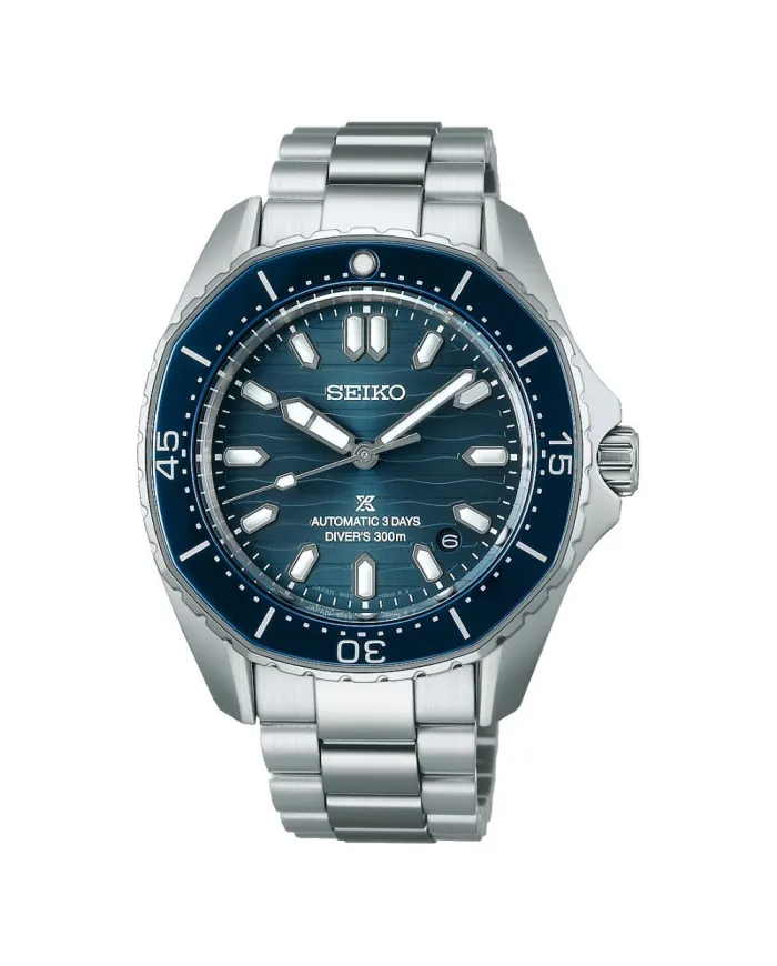 Montre Seiko Prospex Diver's 300M avec cadran bleu et bracelet en acier
