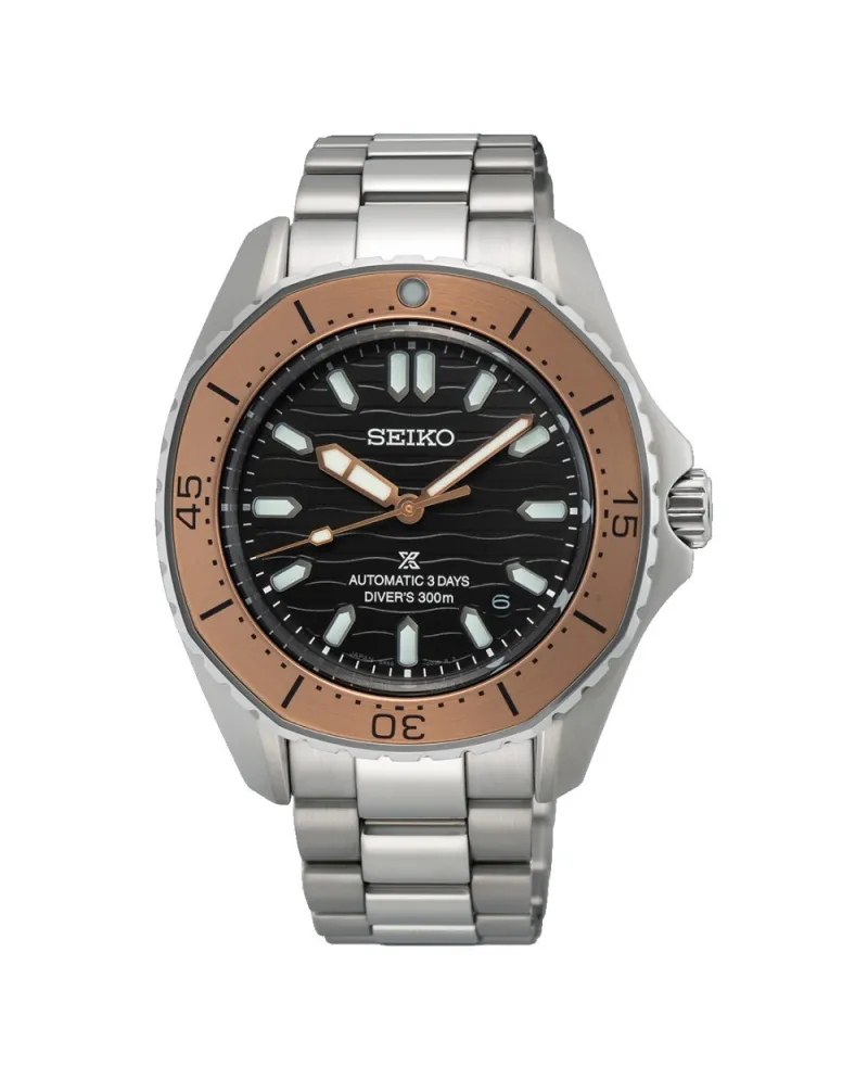 Orologio Seiko Prospex Diver's 300M Quadrante Nero Cinturino in Acciaio