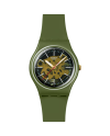 Montre Swatch à travers la verdure
