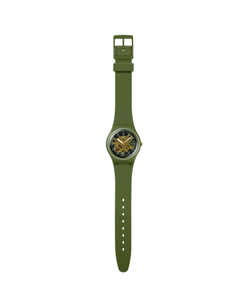 Montre Swatch à travers la verdure
