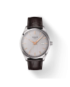 Montre Tissot PR 100 avec cadran argenté et bracelet en cuir