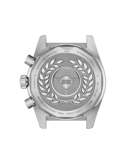 Montre Tissot Chrono PR516 noire et bracelet en acier