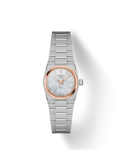 Tissot PRX Watch with Mother of Pearl Dial and 25mm Steel Bracelet