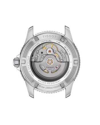 Montre Tissot Seastar 1000 Powermatic 80 avec cadran turquoise et bracelet en acier