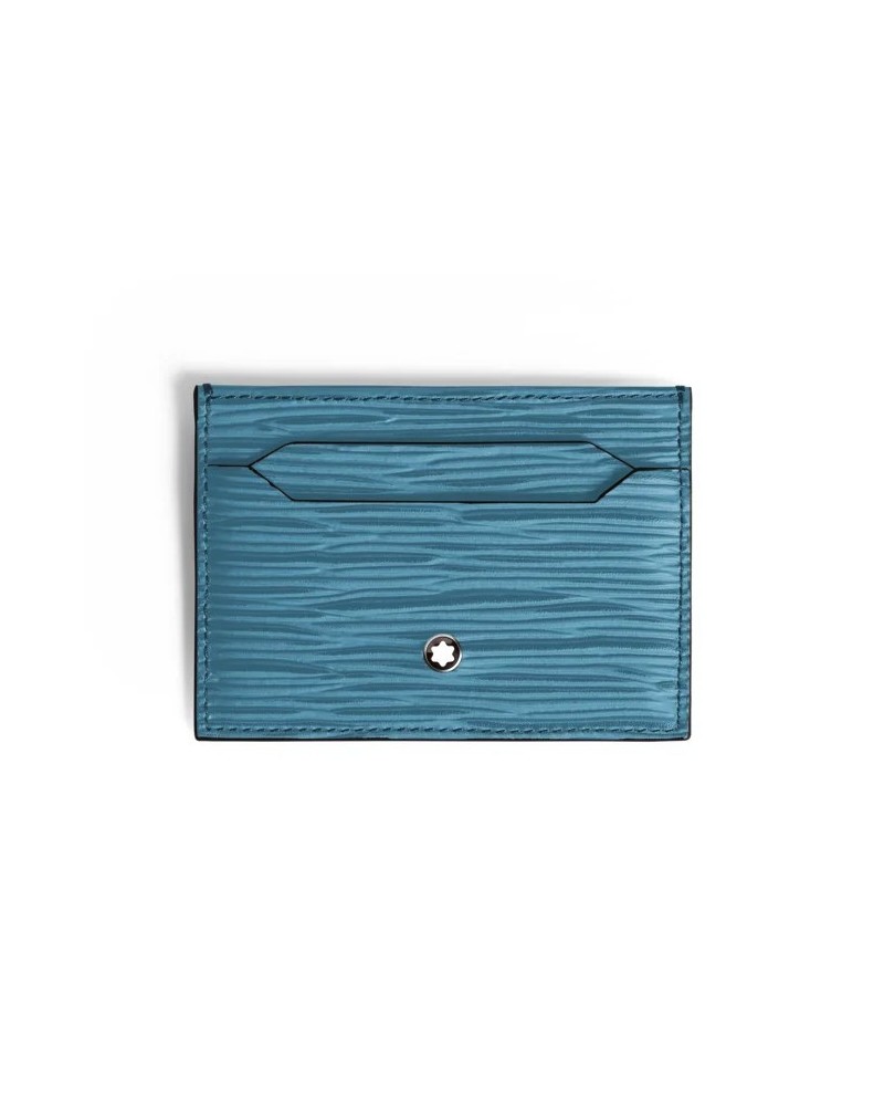 Montblanc Meisterstück Card Holder in Smoked Blue Leather with 5 Compartments