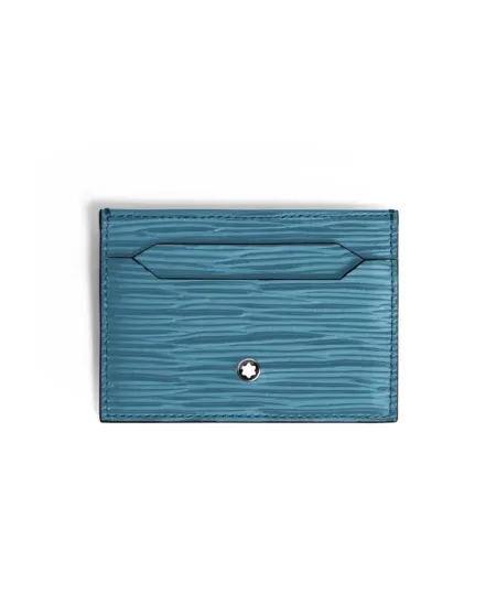 Montblanc Meisterstück Card Holder in Smoked Blue Leather with 5 Compartments