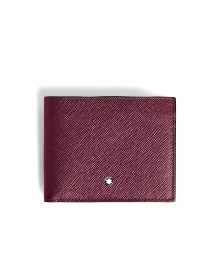 Portafoglio Montblanc Sartorial in Pelle Cassis a 6 Scomparti