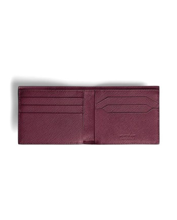 Portafoglio Montblanc Sartorial in Pelle Cassis a 6 Scomparti