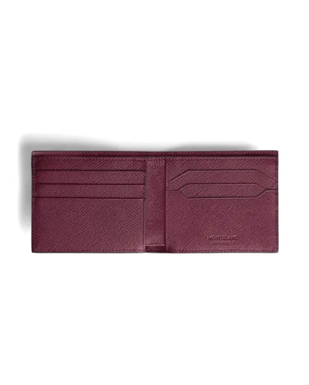 Portefeuille Montblanc Sartorial en cuir Cassis avec 6 compartiments