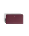 Portefeuille long Montblanc Sartorial avec 12 compartiments en cuir Cassis