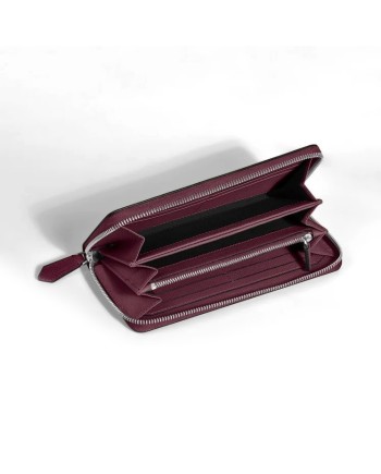 Portefeuille long Montblanc Sartorial avec 12 compartiments en cuir Cassis