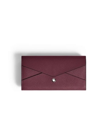 Portefeuille Montblanc Continental Sartorial en cuir Cassis