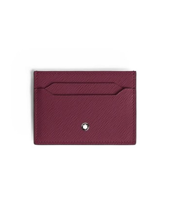 Porte-cartes Montblanc Sartorial en cuir Cassis avec 5 compartiments