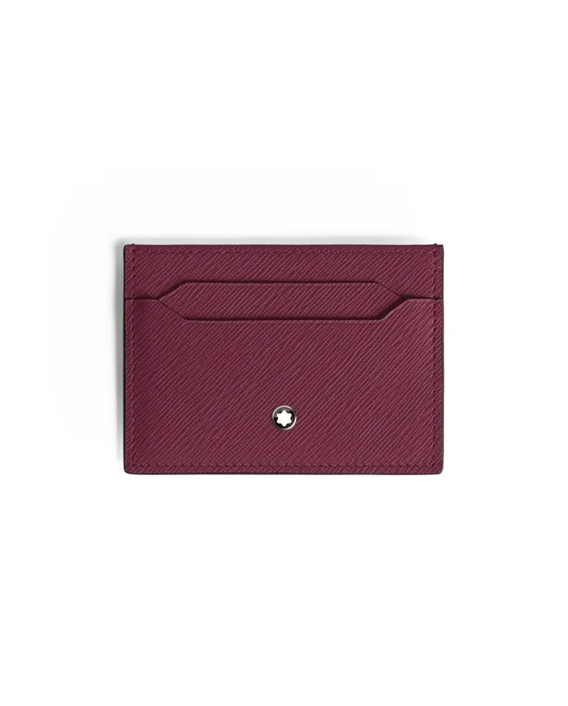 Porta Carte Montblanc Sartorial in Pelle Cassis a 5 Scomparti
