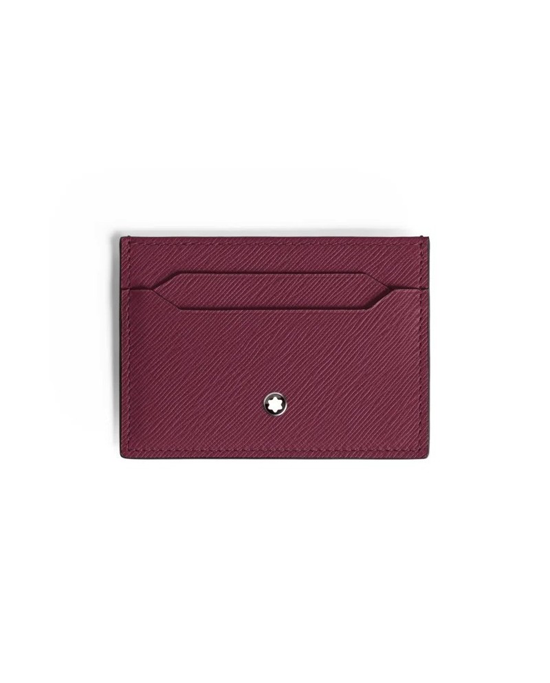 Porte-cartes Montblanc Sartorial en cuir Cassis avec 5 compartiments