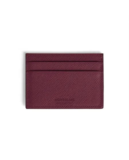 Porte-cartes Montblanc Sartorial en cuir Cassis avec 5 compartiments