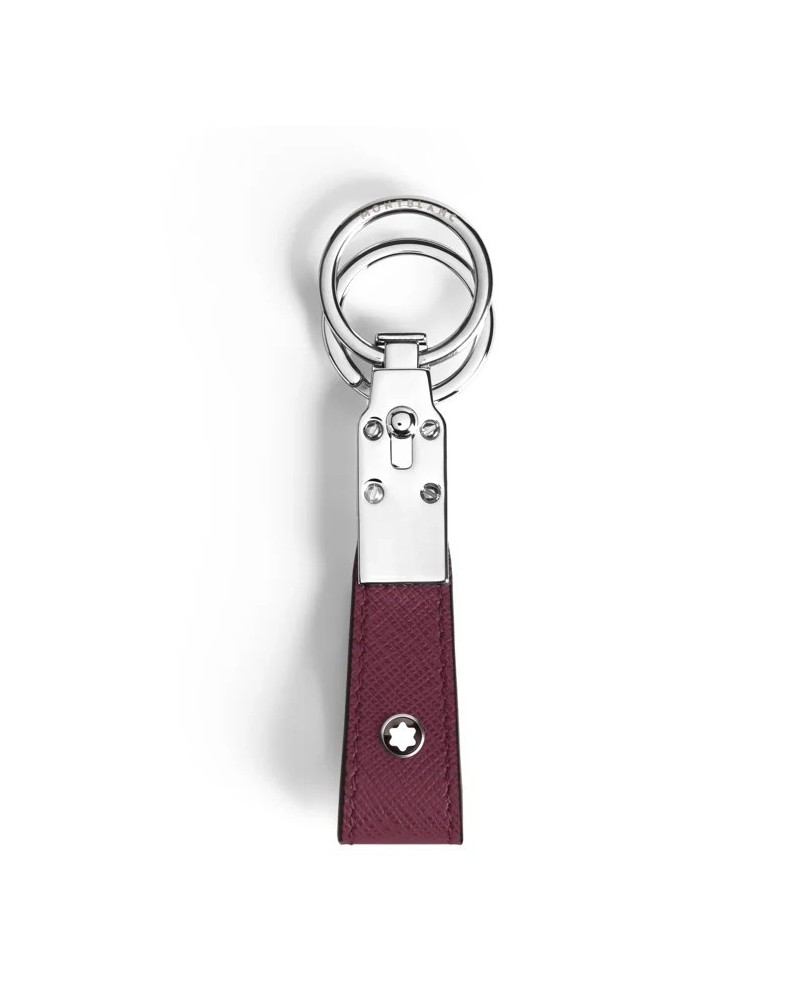 Porte-clés Montblanc Sartorial en cuir Cassis