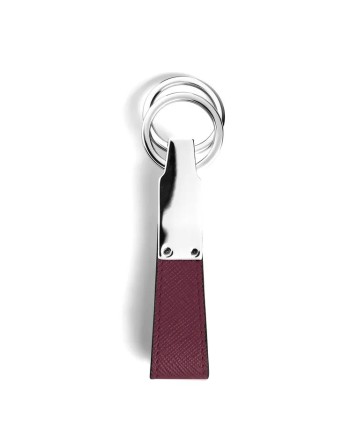 Porte-clés Montblanc Sartorial en cuir Cassis