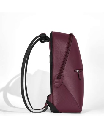 Zaino Piccolo Montblanc Sartorial in Pelle Cassis