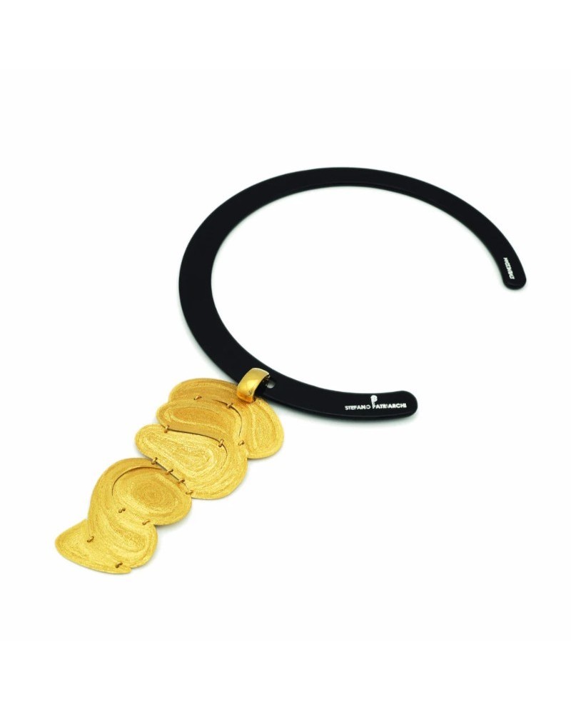 Collana Stefano Patriarchi Mosaico in Argento Placcato Oro