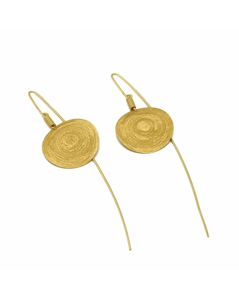 Stefano Patriarchi Boucles d'oreilles Sole en Argent Plaqué Or
