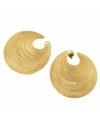 Stefano Patriarchi Sole Lobo Earrings in Gold Plated Silver