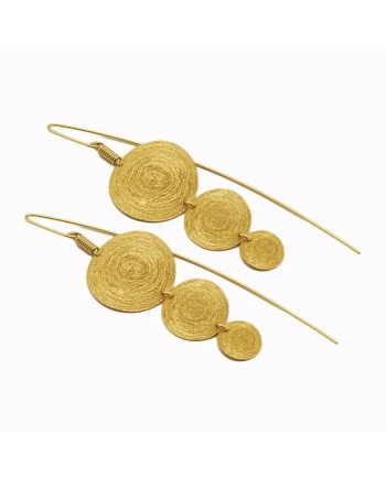 Stefano Patriarchi 3 Suns Gold Plated Silver Earrings