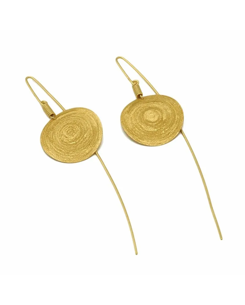 Stefano Patriarchi Boucles d'oreilles Sole en Argent Plaqué Or