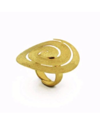 Bague spirale Stefano Patriarchi en argent plaqué or